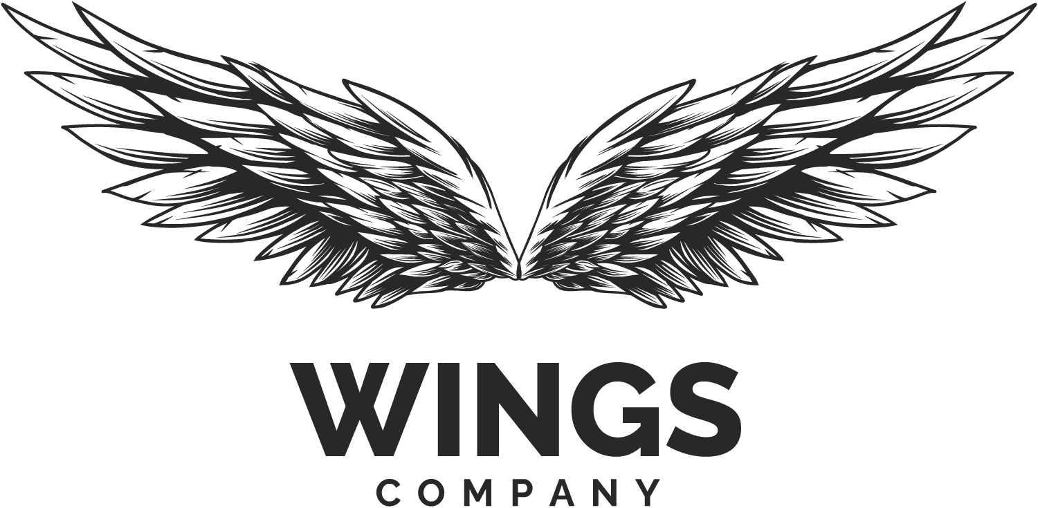 Wings Company - Logo Preta